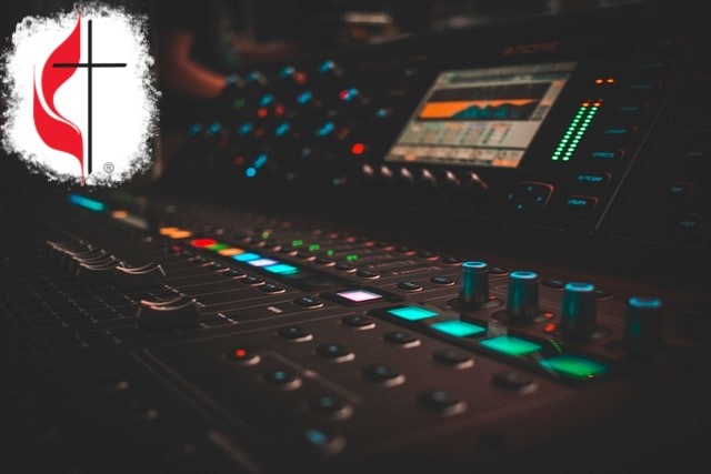 Media team picture, picture of a soundboard