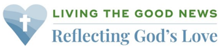 Mission u 2023 Logo, which reads "Living the Good News, Reflecting God's Love"